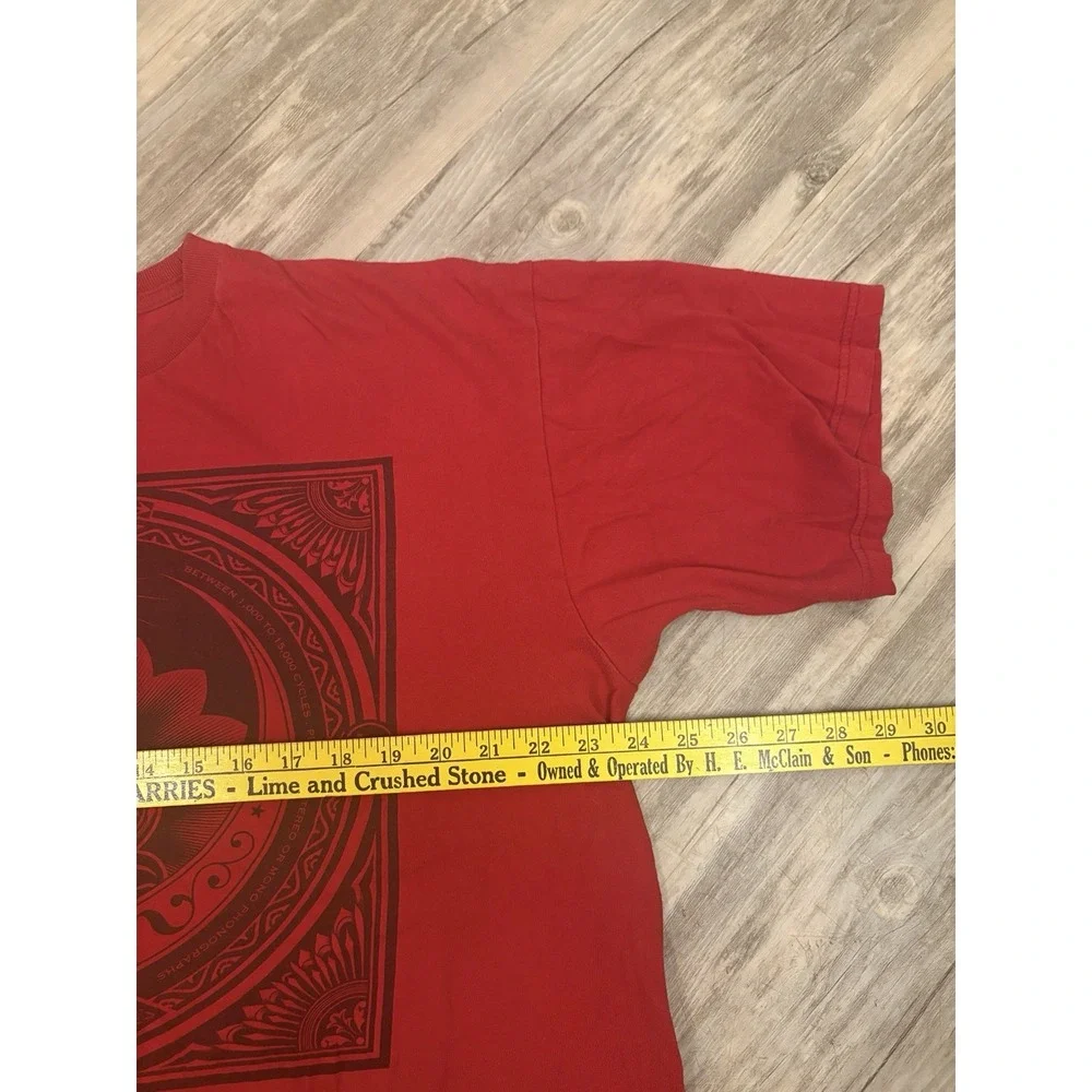 OBEY Graphic T-Shirt Men's Size XL Red  Streetwear Tee Crew Neck  Skater Y2K - Picture 4 of 8
